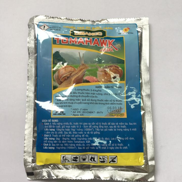 CHẾ PHẨM DIỆT ỐC - BẢ DIỆT ỐC SÊN TOMAHAWK 4GR GÓI 100G