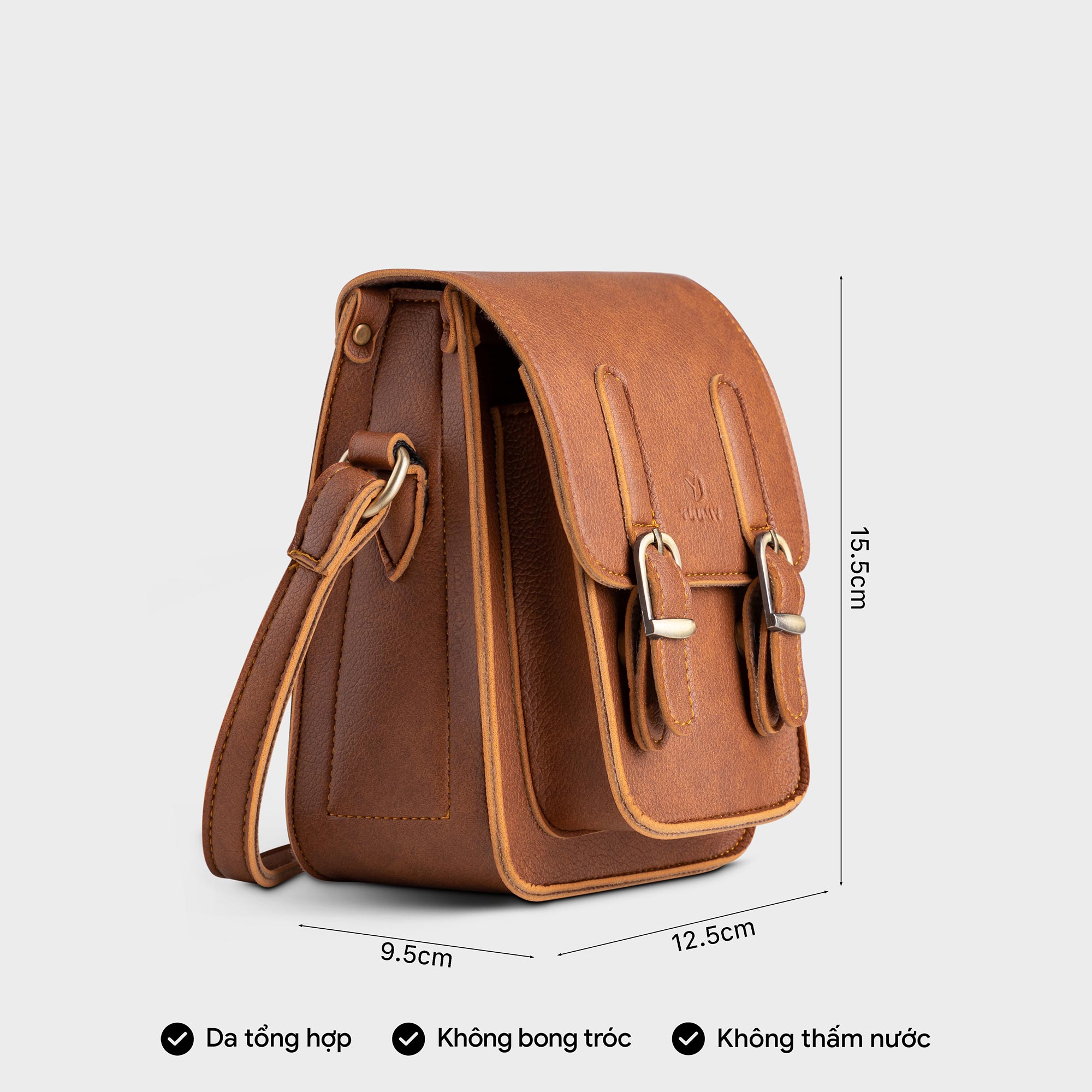 Túi Yuumy (Thời trang nữ đi chơi size 13 - Túi đeo chéo da Seasand YN118)