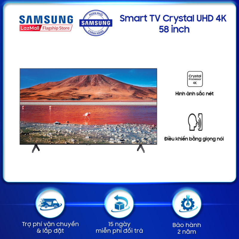 Smart TV Samsung Crystal UHD 4K 58 inch TU7000 2020