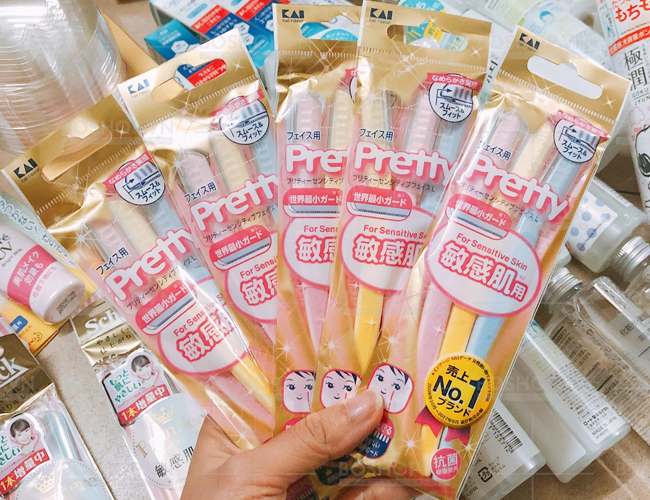 Set 3 dao cạo lông mày KAI nội địa Nhật Bản