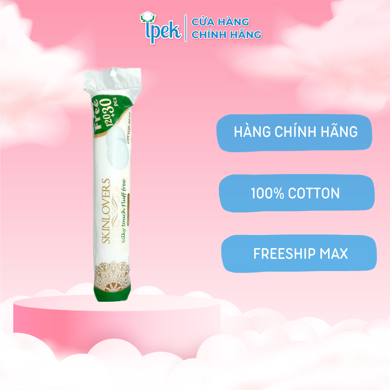 Bông tẩy trang Skinlovers 120+30 miếng