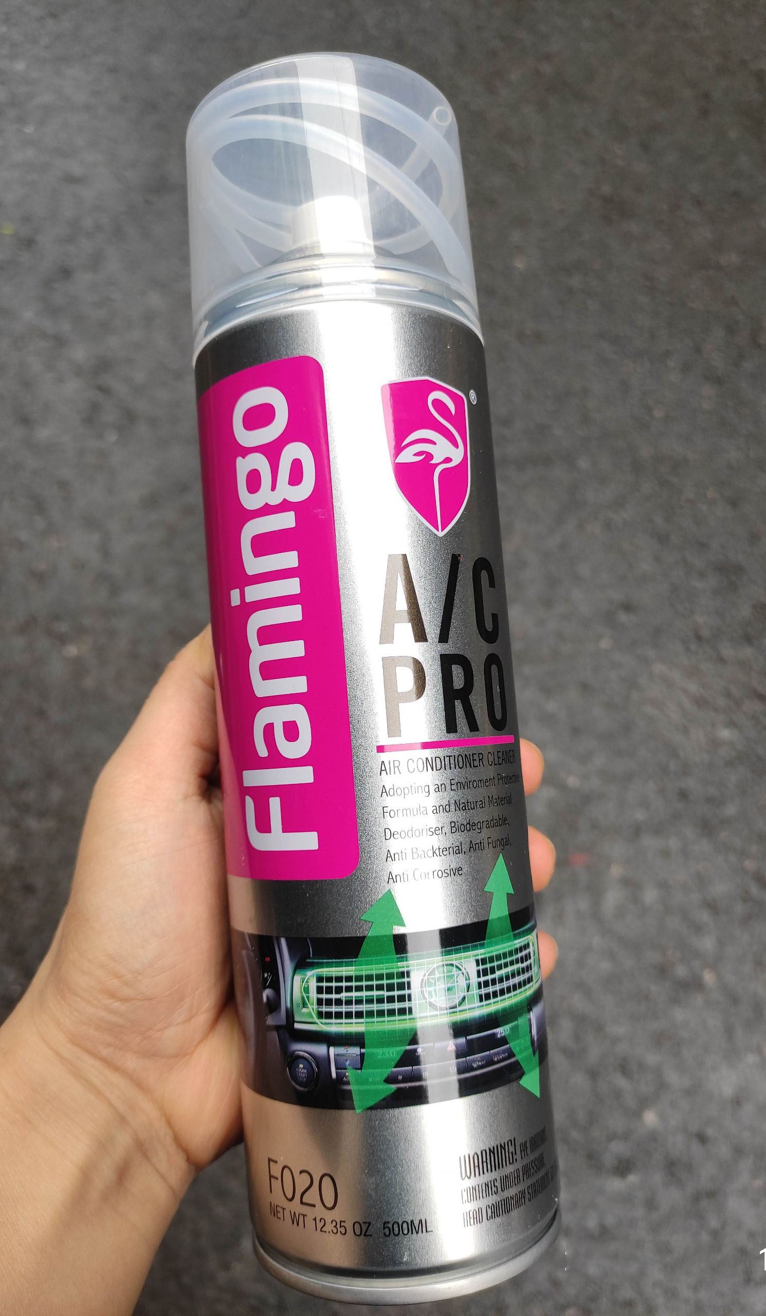 Xịt khử mùi vệ sinh điều hòa vệ sinh dàn lạnh Flamingo-500ml Chuẩn hãng