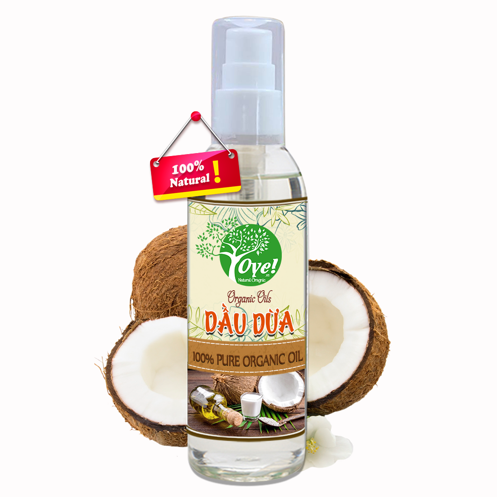 Dầu Dừa Nguyên Chất 100ml, Dưỡng Da, Chăm Sóc Tóc - OYE