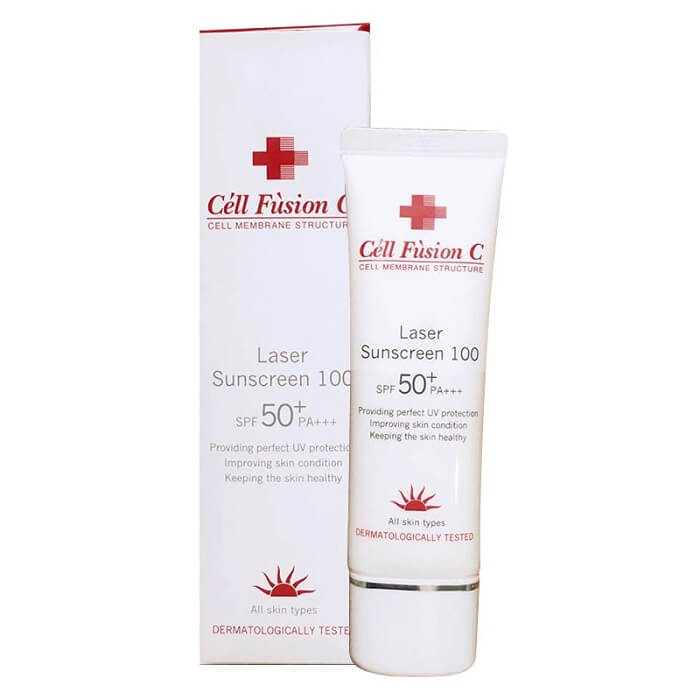 [KHUYẾN MÃI] Kem Chống Nắng Cell Fusion C Laser Sunscreen 100 SPF 50+/PA+++  sử dụng cho làn da nhạy cảm mà không gây kích ứng