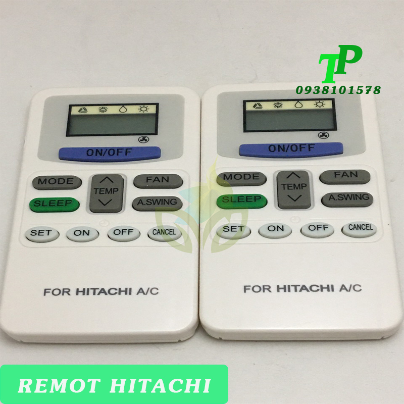 Điều Khiển, Remote Máy Lạnh Điều Hòa Hitachi (Tặng Kèm Pin)