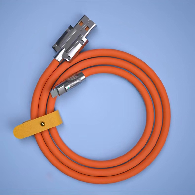 Dây cáp sạc nhanh silicon siêu bền usb - micro , usb - type c / usb - i/p - tuhaistore