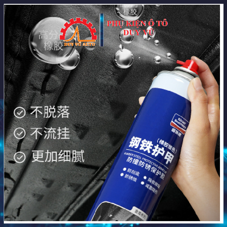 chai sơn xịt phủ gầm chống ồn, chống gỉ sét