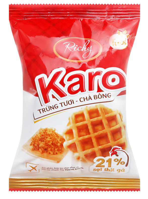 Bánh ruốc gà caro Karo