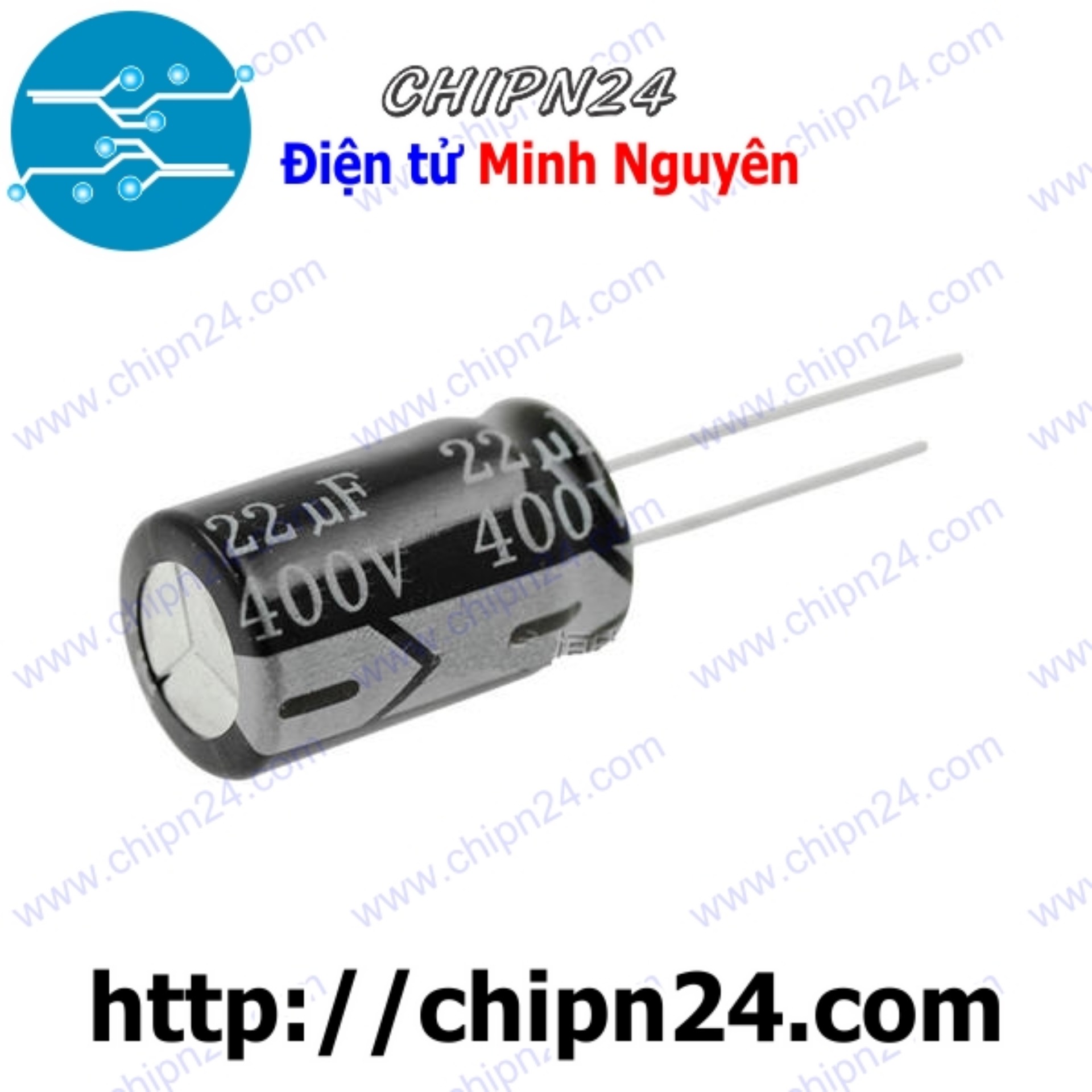 [5 con] (G41.7) Tụ hóa 22uF 400V (13x21mm)