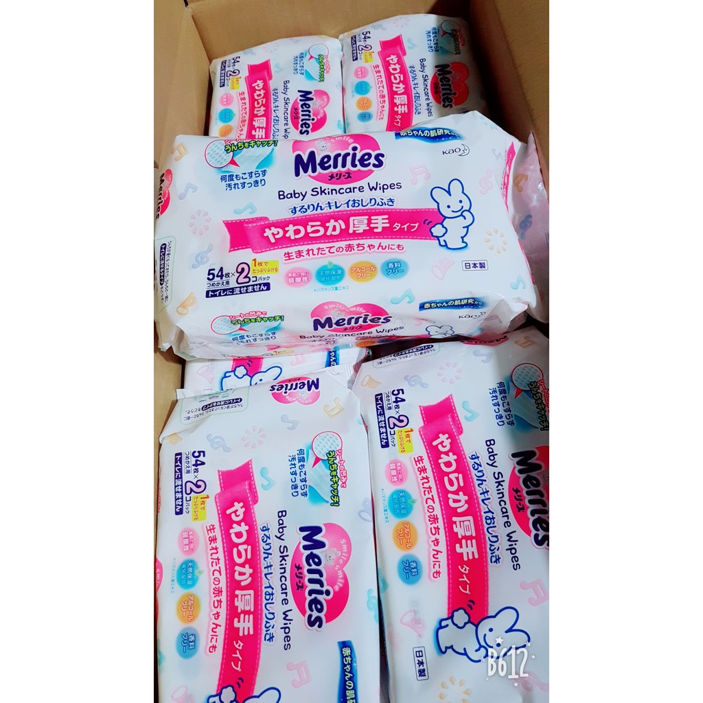 Set 2 Gói Giấy Ướt Merries - Nhật Bản