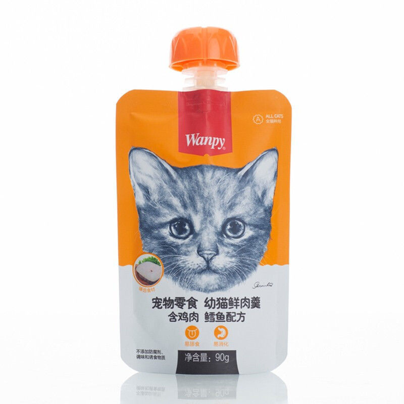Thức ăn cho mèo - Súp thưởng Wanpy nắp vặn 90gr