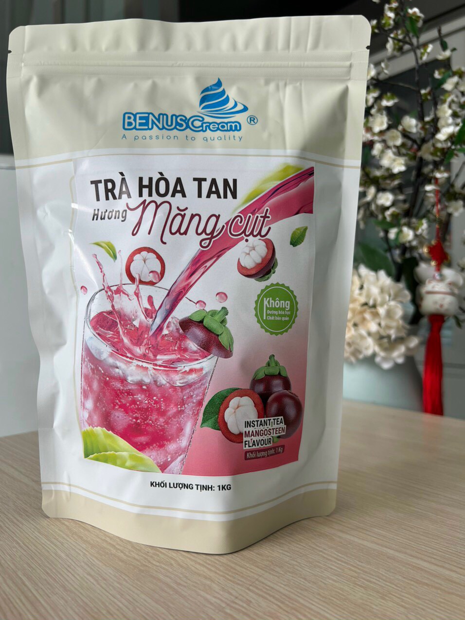 Bột Trà Măng Cụt hoà tan Benus - Túi 1kg