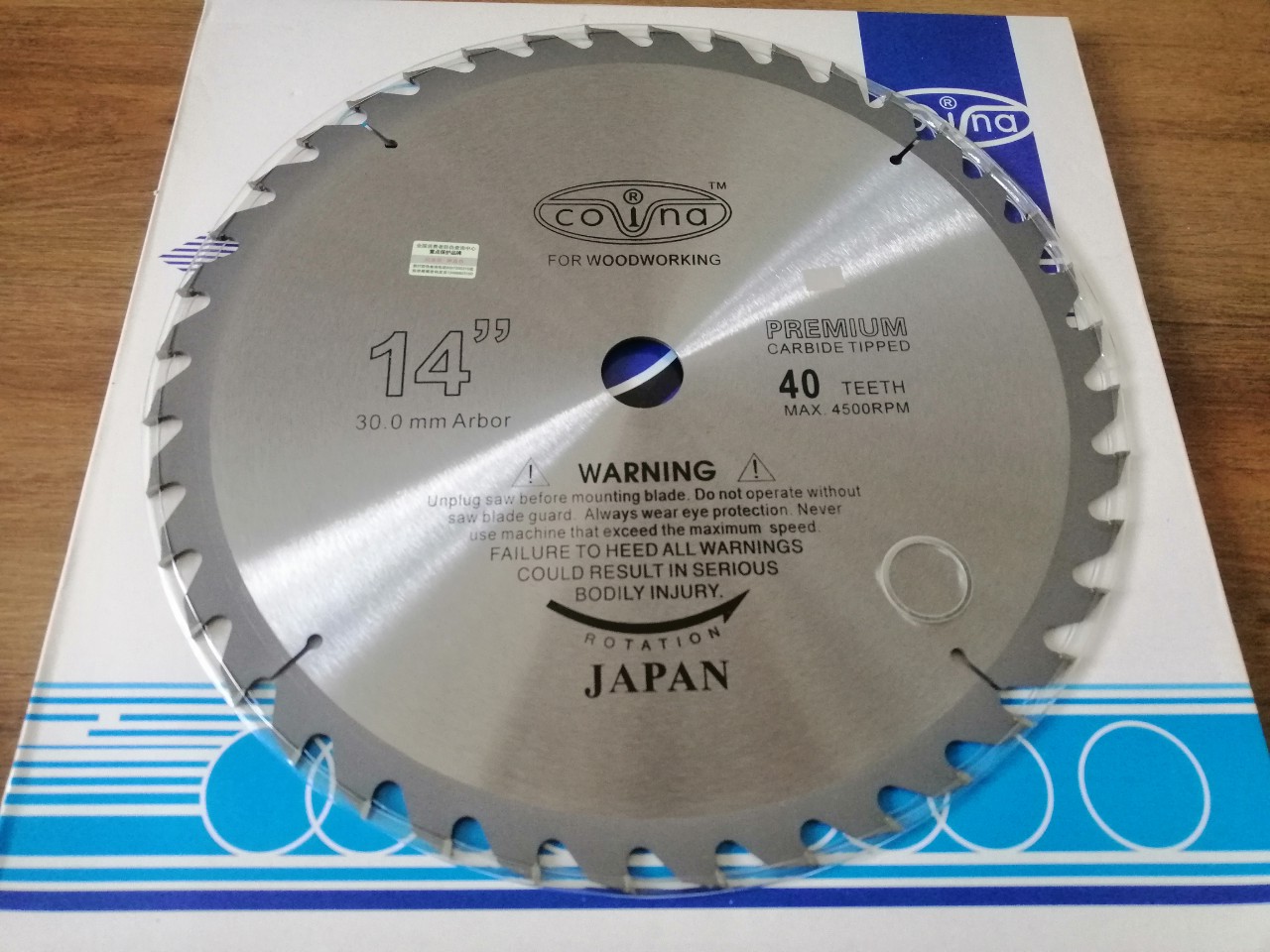 LƯỠI CƯA GỖ 355MM 40 RĂNG - 60 RĂNG COVINA