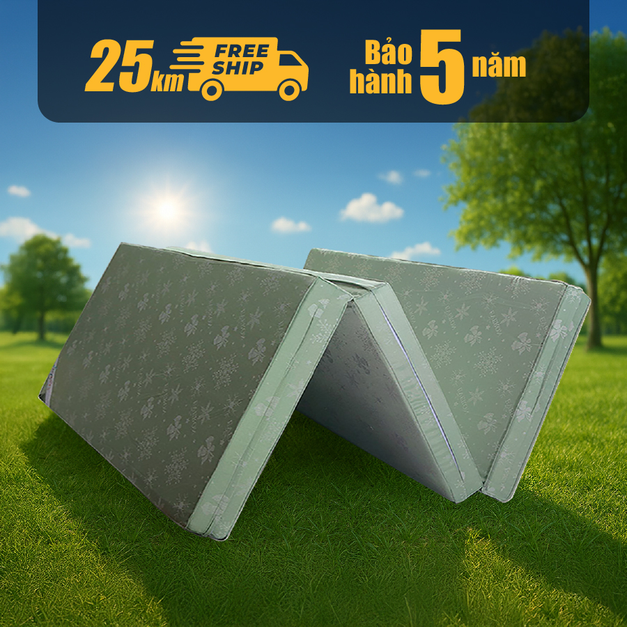 [0% Installment Payment] Everon Padding 3-Fold Pressed Cotton Mattress - 5-Year Warranty - Convenient.