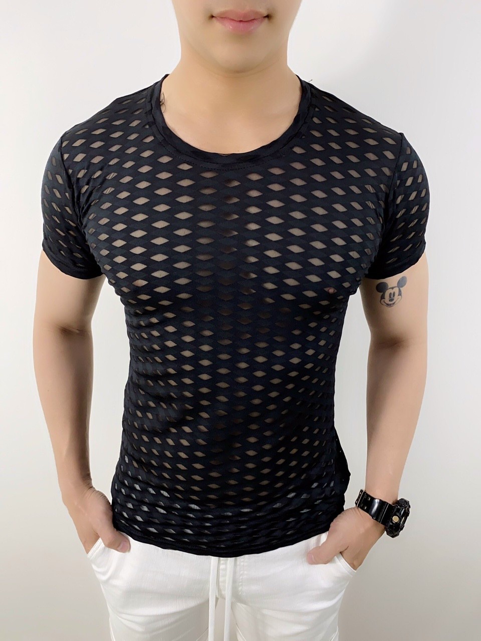 [HCM]Áo lưới tay ngắn thời trang ALN2003