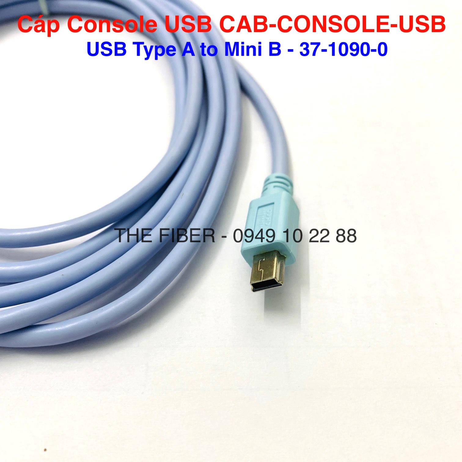 [HCM]Cisco 37-1090-01 Cáp USB Type A to Mini B USB Console Cable 6ft