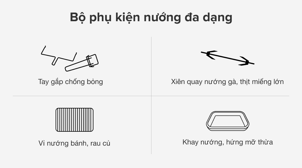 Lò nướng điện galanz kws2042lq-h8k dung tích 42l - 2000w, nướng đối lưu, xiên quay, bảo hành 1 năm