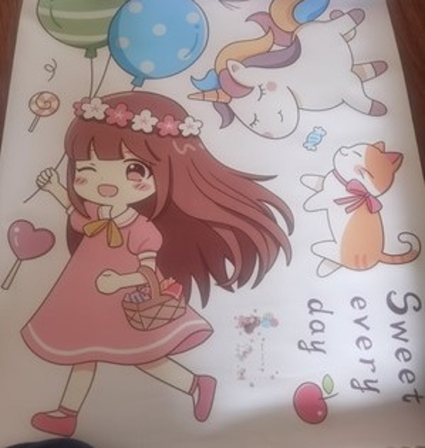 [HCM]Decal dán tường BÉ GÁI BÓNG BAY - Trang trí phòng bé - THUTHAODECOR