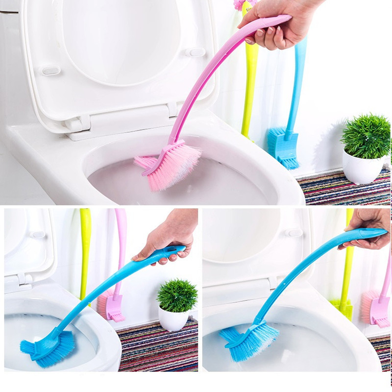 Bàn chải chà bồn cầu 2 đầu đa năng