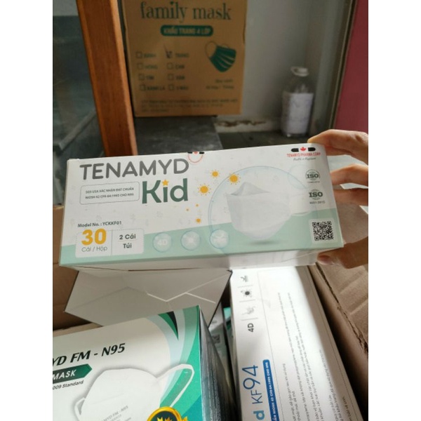 Khẩu trang trẻ em KF94 kid Tenamyd