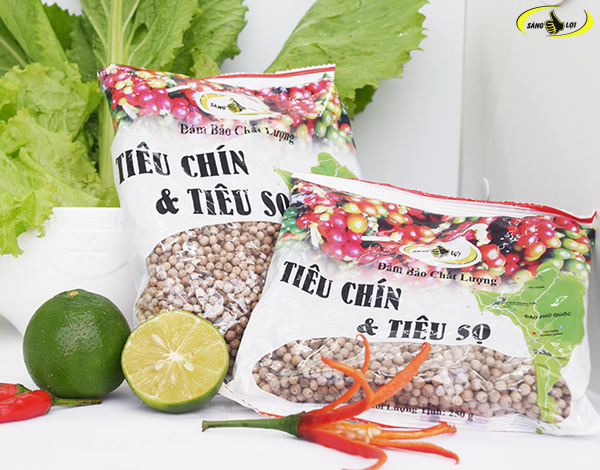 {HCM-ĐẶC SẢN PHÚ QUỐC} Tiêu Sọ (Tiêu Trắng) Gói 500gr Hiệu Sáng Lợi