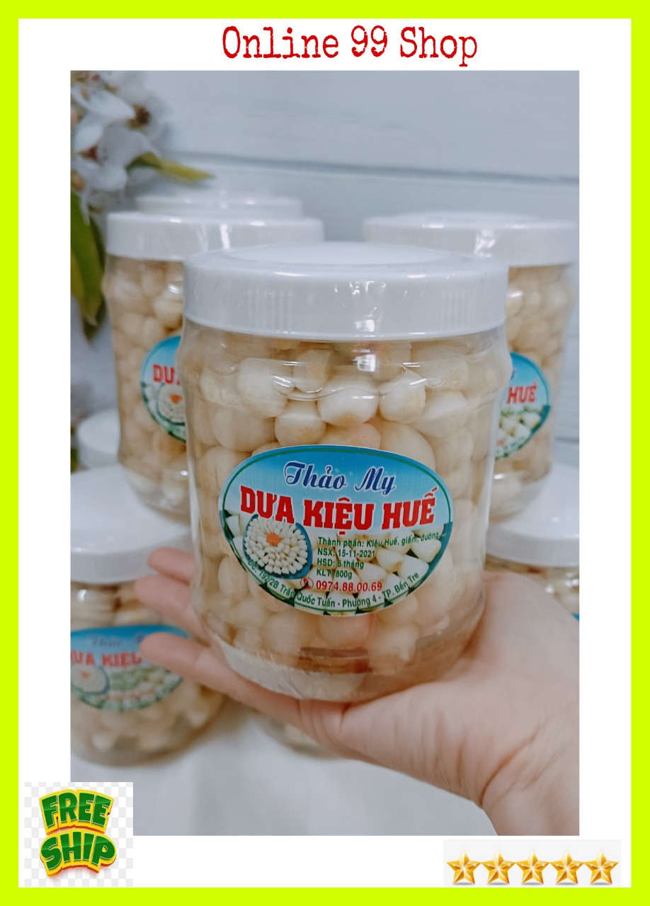 (Freeship) Dưa kiệu Huế chua ngọt hủ 850gr