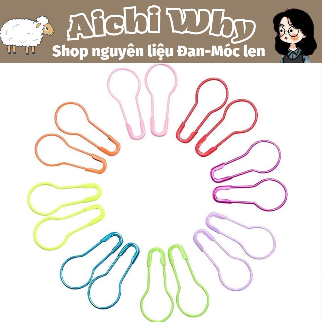 Gài đánh dấu kim loại (10 cái)