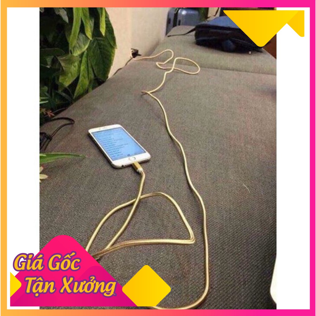 Dây Sạc IPHONE Và ANDROID Dài 3m Bọc Dù Siêu Bền