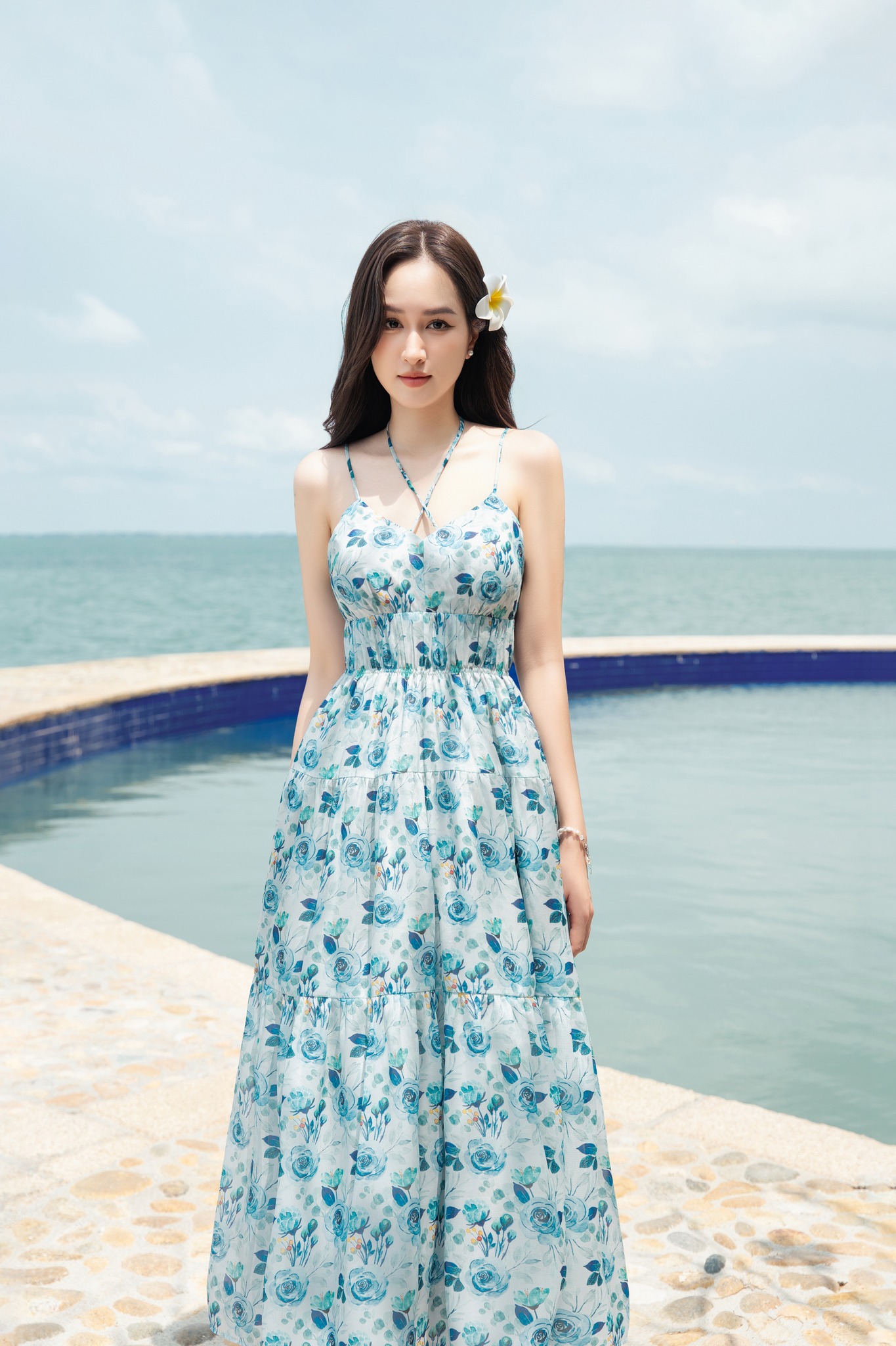 OLV - Đầm maxi đi biển Evalyn Floral Dress