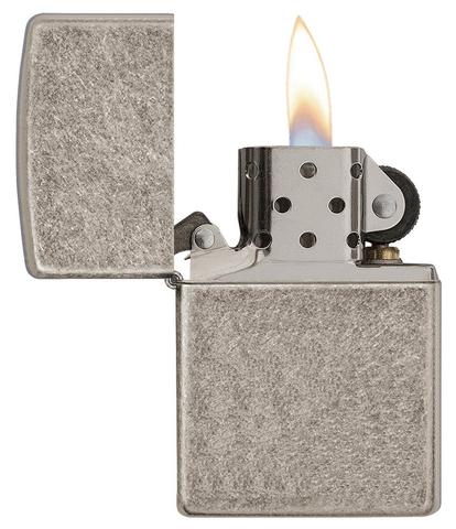 Zippo Armor Antique Silver Plate