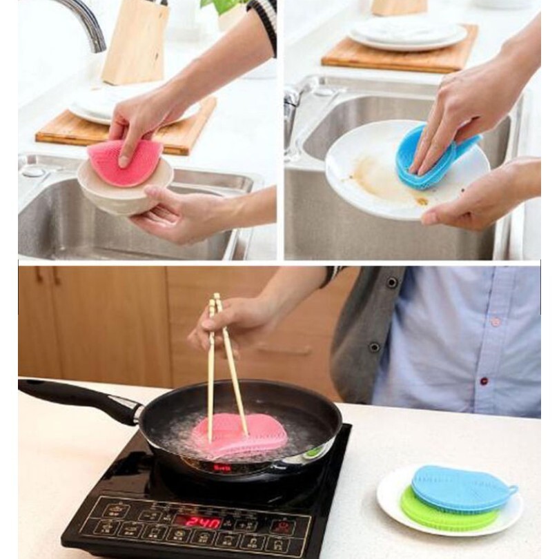 Combo 5 miếng rửa chén silicon đa năng