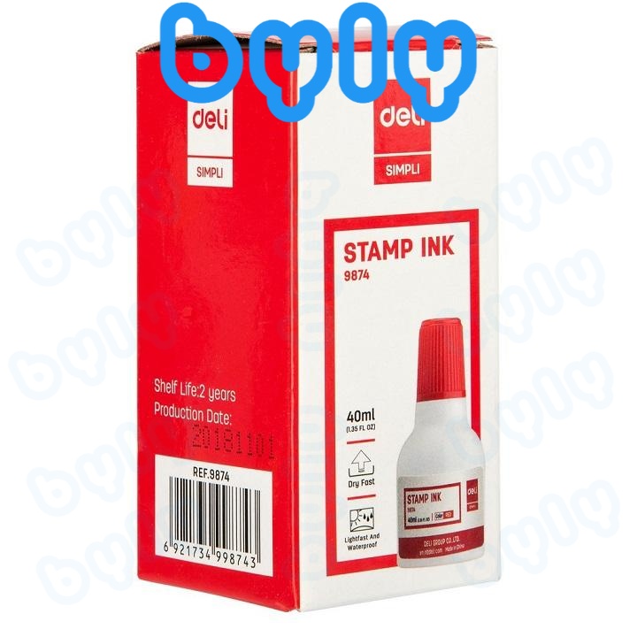 Mực con dấu 40ml Deli 9874 - ByLy Store Ship hoả tốc
