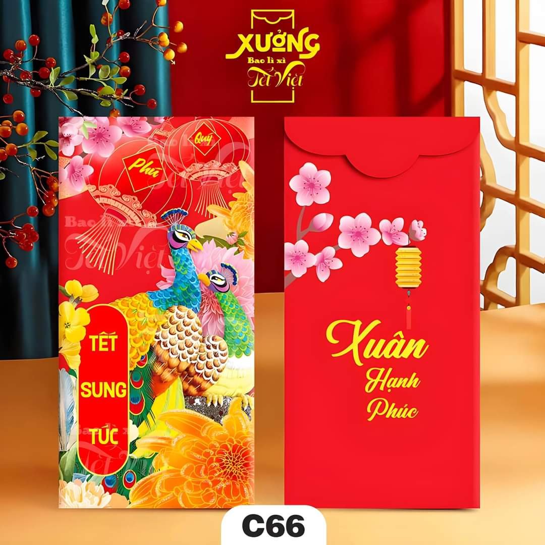 Combo 300 bao lì xì đẹp C150 tết 2024