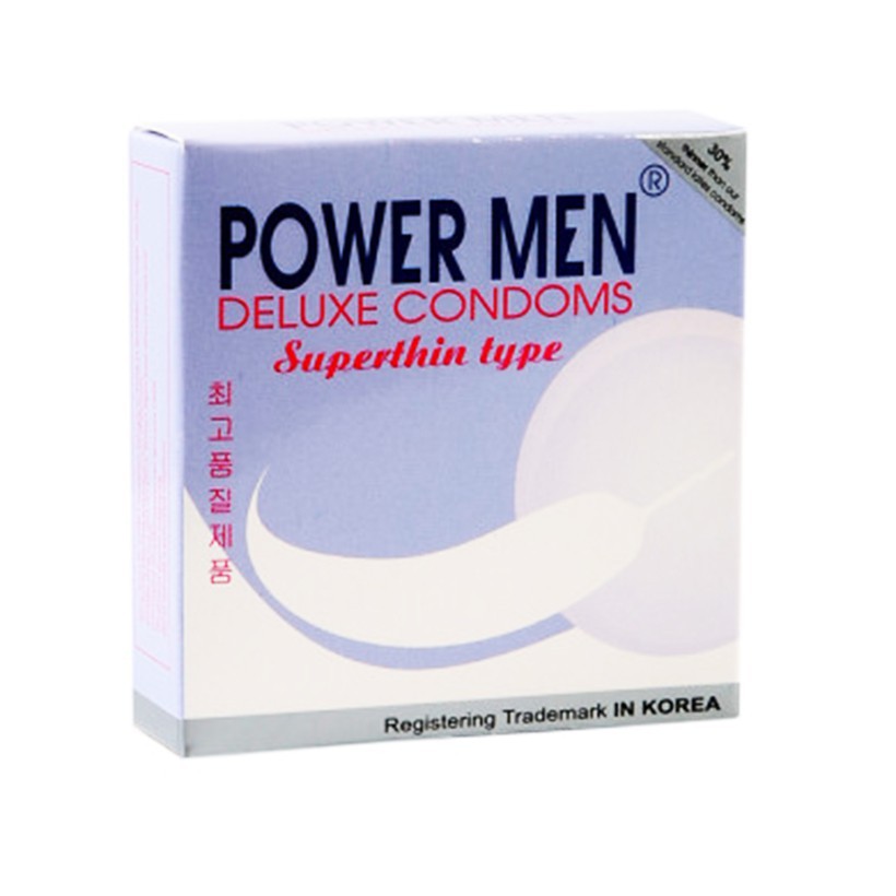 [HCM]Bao Cao Su Power Men Siêu Mỏng - Hộp 3 Chiếc