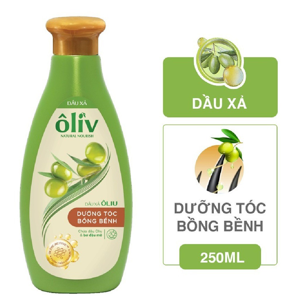Dầu Xả Ôliv Chắc Khỏe và Bồng Bềnh 250ml