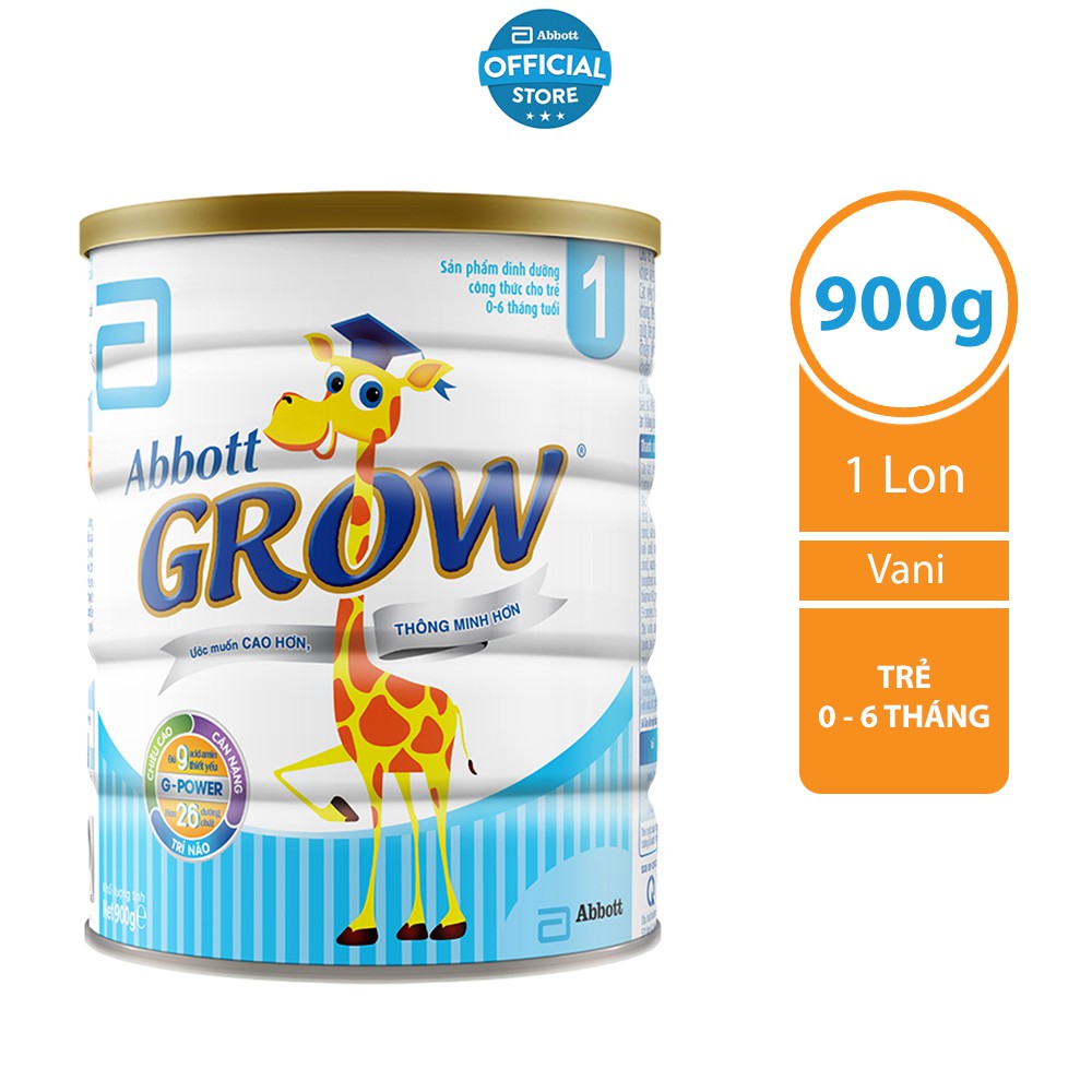 Sữa bột Abbott grow 1 900g