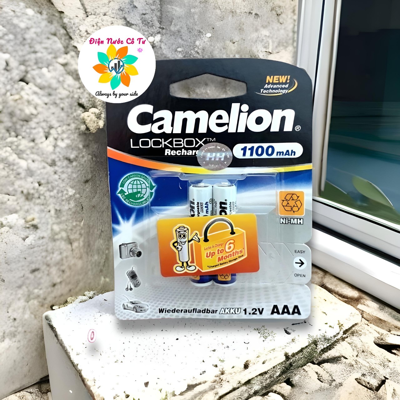 Pin sạc aa, aaa camelion 2700mah, 1100mah