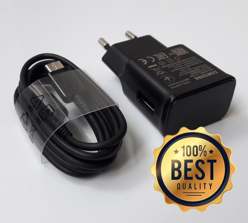 Giá Bộ sạc nhanh Samsung A70 (Cam kết hàng Zin - có hướng dẫn phân biệt) (Fast Charging) (Adaptor đen nhám + Cable chuẩn type C)