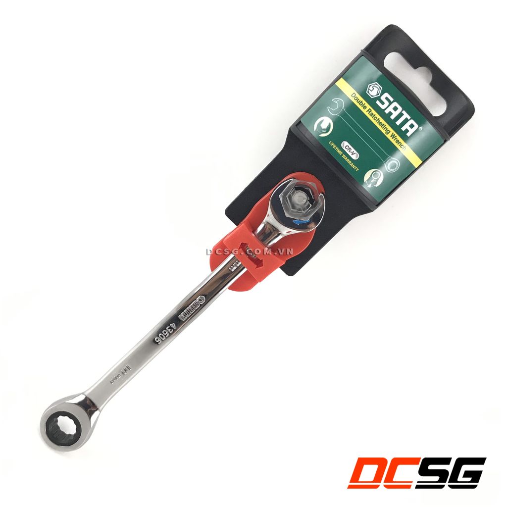 Cờ lê vòng miệng tự động 10mm Sata 43606
