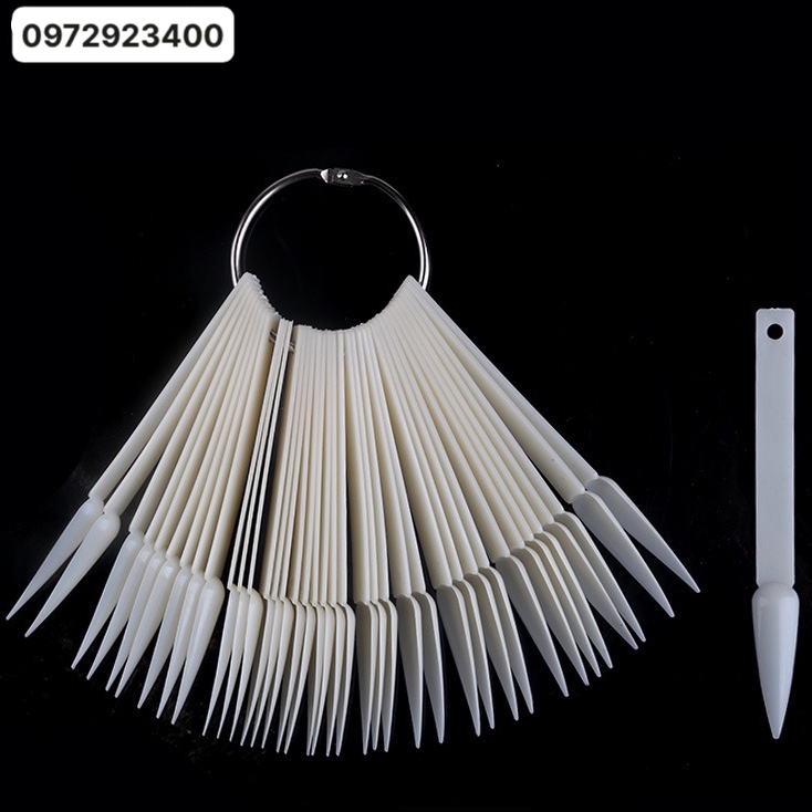 Móng que nhọn tập sơn ,màu đục ,trong - mini nails