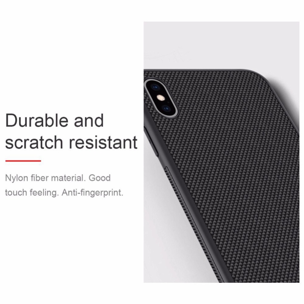 Ốp lưng iPhone X/ XS/ XS Max hiệu Nillkin (Màu đen)