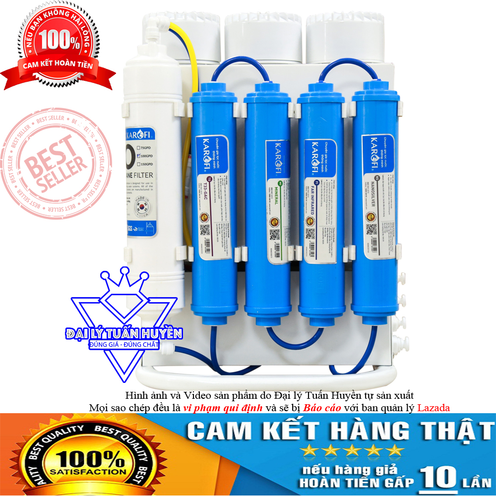 [Trả góp 0%][HÀNG CHÍNH HÃNG] MÁY LỌC NƯỚC KAROFI SLIM S-S038