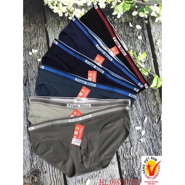 Quần lót nam Freeman, Size 3XL- MS: 6032( Freeman)[ hìnhthật+ clip]cotton 4 chiều