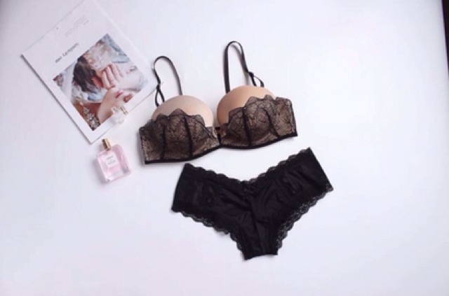 Bộ đồ lót Vicky cup ngang siêu đẩy - BL