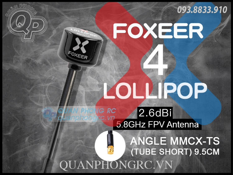 Anten foxeer lollipop 4 -5.8g 2.6dbi high gain fpv antenna