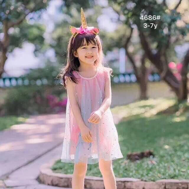 Váy ngựa PONY kèm cài tóc cho bé