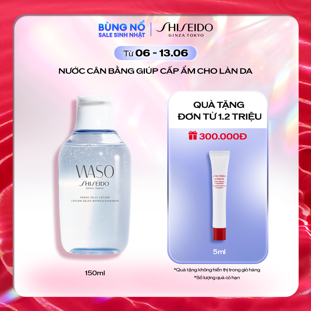 [DUY NHẤT 11.11] Nước cân bằng Shiseido WASO Fresh Jelly Lotion 150ml