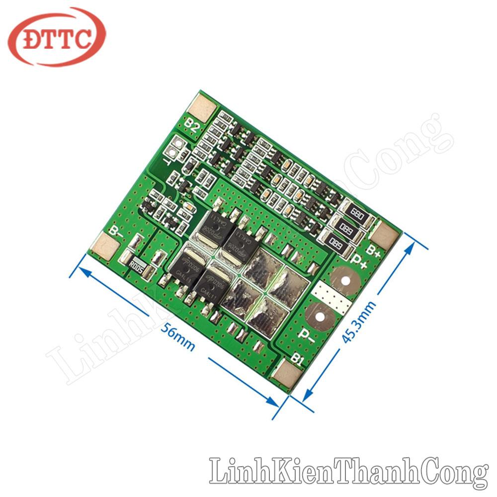 Mạch bảo vệ pin 18650 bms 3s 15a - hệ 3 cell nối tiếp
