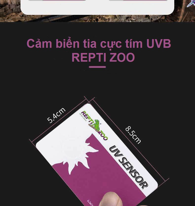 X2 thẻ đo tia UVB dành cho bò sát
