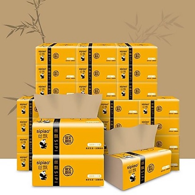 Bịch 300 Giấy Ăn Gấu Trúc Sipiao